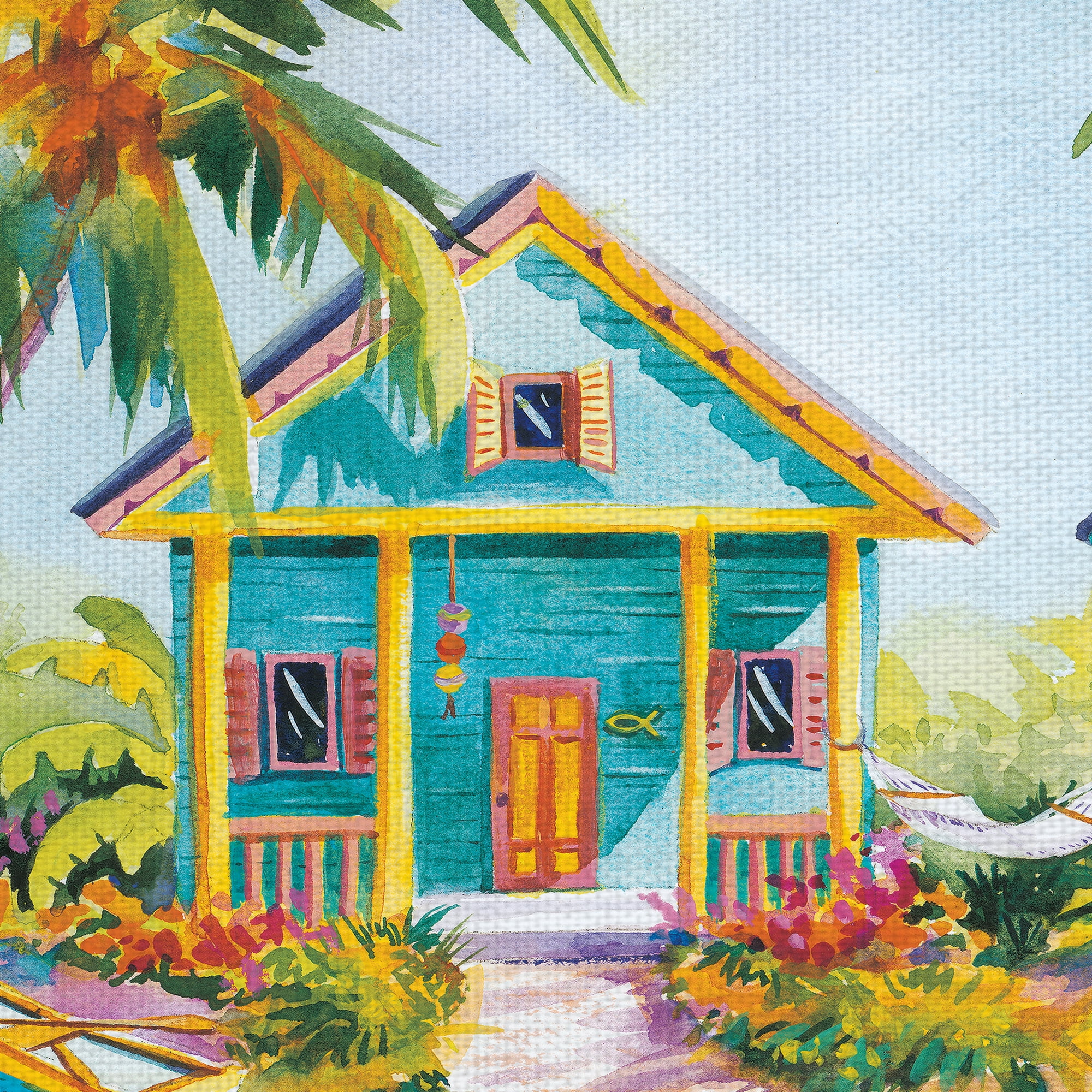 Masterpiece Art Gallery Island Charm Beach House By Kathleen Denis Canvas Art Print 24" x 36"