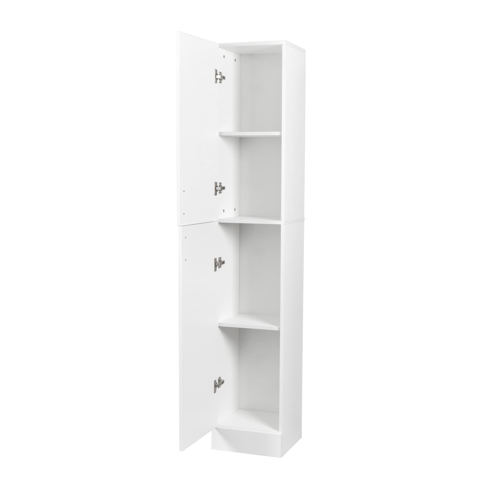 Aukfa Kitchen Pantry Storage Cabinet,71" Tall Storage Cabinet Cupboard w/ Shelves for Living Room & Bathroom,White
