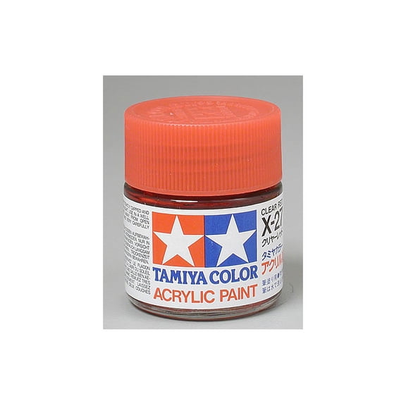 Tamiya 81027 Acrylic X27 Clear Red 3/4 oz TAM81027