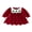 Red, variant on Loicainy Toddler Baby Girl Christmas Dress 12 18 24 Months 2T 3T 4T Embroidery Crew Neck Long Sleeve Dresses