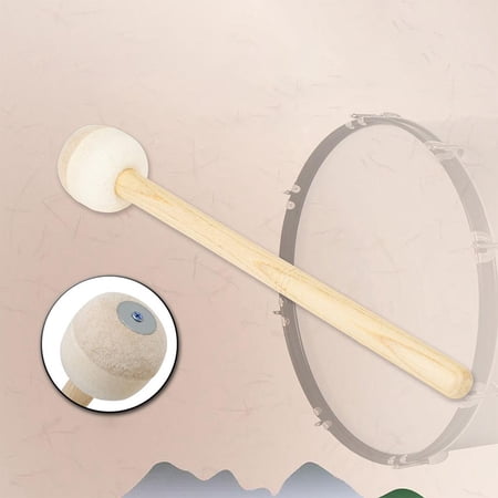 Drum Mallet, Beater Hammer , White Wood Handle Professional Playing on Show Drum for Instrument Accessories Timpani