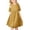 Yellow, variant on REDARER Girls' Dot Dress, Short Sleeve Pleated A-Line Tulle Dress, Cute Elastic Waist Casual Party Dress for Kids,5-6 Years