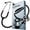 BLACK, variant on OTICA Dual Head Stethoscope - Stethoscopes for Nurses, Medical Nursing Students, Paramedics/EMT