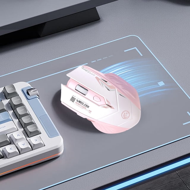 EGNMCR Wireless And Bluetooth Two Mode Connection Mouse 6-key 2.4G Adjustment Type C Fast Charging Office Gaming Mouse 3600dpi Plastic mouse