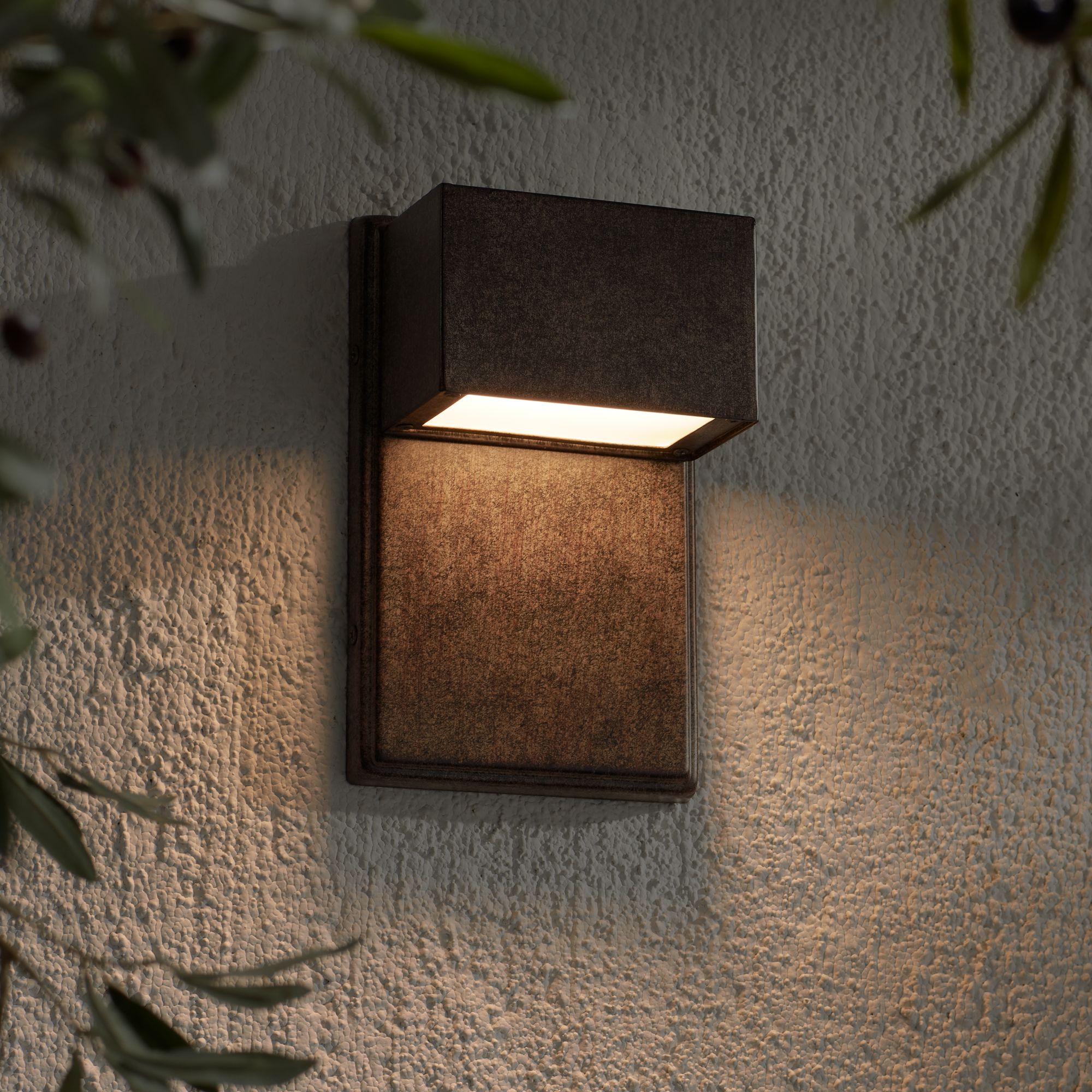 Possini Euro Design Modern Outdoor Wall Light Fixture LED Bronze Black Box 8" Frosted Lens Downlight for Exterior House Porch Patio - image 4 of 7