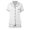 White, variant on Satin Slumber Set, Women's Pajama Set Two Piece Casual Set Short Sleeved Top and Shorts Soft Pajama Chest Pocket, Womens Pajamas Set, for Size 2XL