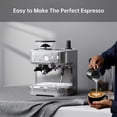 thumbnail image 5 of AOILE Espresso Machine with Grinder and Milk Frother – 15 Bar Pump for Cappuccino and Latte, 85oz Removable Water Tank, Stainless Steel, Steam Wand, Auto-Purge Function, 5 of 9