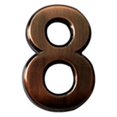 thumbnail image 3 of Adhesive Glossy 3D House Number Door Plate Sign Outdoor Hotel Room Number, 3 of 7