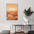 thumbnail image 2 of PixonSign Framed Canvas Print Wall Art Texas Country Saguaro Cactus Desert Nature Wilderness Illustrations Decorative Bohemian Rustic Mid-Century Modern Desert Landscape - 24"x36" White, 2 of 5