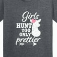 thumbnail image 4 of Inktastic Hunting Girls Hunt Too Only Prettier with Doe and Arrow Youth T-Shirt, 4 of 5