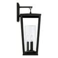 thumbnail image 4 of 3 Light Outdoor Wall Lantern In Minimalist Style-23.75 Inches Tall And 9.25 Inches Wide Capital Lighting 948131Bk, 4 of 7