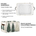 thumbnail image 2 of Yayeee 2 Pack Canvas Storage Basket with Handles for Shelves Fabric Bins Closet Organizer, Hand Drawn Christmas, 2 of 8