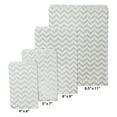 thumbnail image 5 of 200 Qty 5" x 7" Decorative Flat Paper Gift Bags - Silver Chevron Pattern on White Kraft Bags - for Sales/Treats/Parties Cookies/Gifts - N'icePackaging, 5 of 8