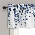 thumbnail image 4 of Lush Decor Weeping Flower Room Darkening 18" x 52" + 2" Header Floral Gray 3" Rod Pocket Single Valance, 4 of 10