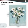 thumbnail image 4 of Stupell Industries Traditional Magnolia Blossoms on Blue Canvas Art, 36 x 48, by Janet Tava, 4 of 8
