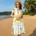thumbnail image 4 of Balery Golf Icons And Golfer Vestidos sueltos de manga corta para mujer, vestidos de verano 2025, vestidos casuales de corte A con vuelo., 4 of 6