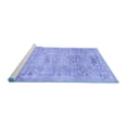 thumbnail image 2 of Ahgly Company Machine Washable Indoor Rectangle Abstract Blue Contemporary Area Rugs, 2' x 5', 2 of 4