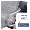 Sentado Reception Seating 2 Seat Reception Chairs with Arms, Waiting Room Lobby Furniture ...