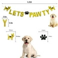 thumbnail image 3 of Letter Banner Dog Pattern Paw Print Party Banner Hanging Banner for Pet Birthday, 3 of 8