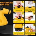 thumbnail image 5 of BIMZUC Handheld Steam Cleaner, 2500W Multi-Surface Cleaner with 10 Accessories, Compact Design, Yellow, 5 of 8