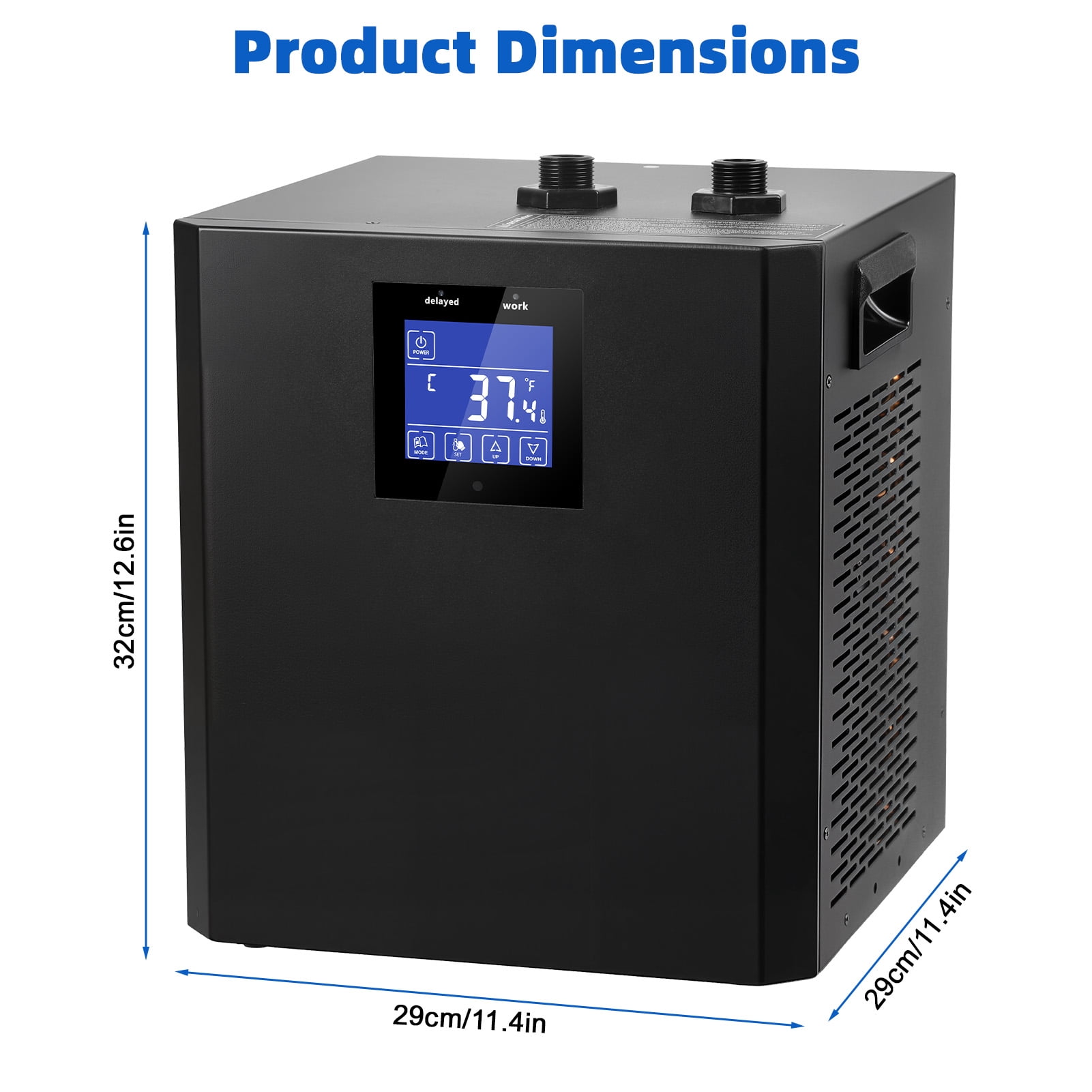87 Gallon Ice Bath Chiller, 1/3HP Ice Bath Water Chiller for Cold Plunge Tub, Water Chiller System with LED Display, Water Pump, Remote Control, Pipe, for Fish Tank Household