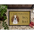 thumbnail image 3 of Cavalier Spaniel Spoiled Dog Lives Here Door Mat, 3 of 4