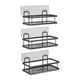 thumbnail image 1 of Estante organizador de ducha con ganchos, organizador de baño, soporte autoadhesivo para ducha, estantes de baño para cocina, dormitorio 3 niveles, 1 of 9