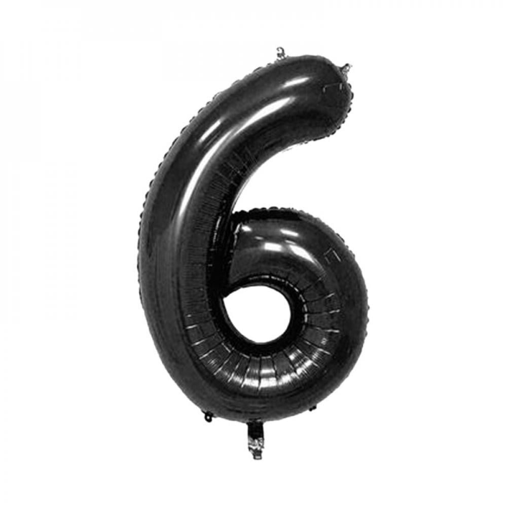 Monfince 1pc Black Large Numbers Balloons Number 1 Digit 1 Helium