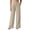 41#Beige, variant on Women's Wide Leg Pants High Waisted Loose Palazzo Pant Trendy Casual Beach Trousers with Pockets