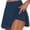 Navy, variant on Staron Women's Yoga Pants 3/4 Shorts Casual Fashion Solid Color Fake Two Piece Workout Leggings Comfy Stretchy Lounge Pants, Purple L