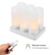 thumbnail image 3 of Juego de 6 luces LED recargables que cambian de color parpadeante sin llama velas de candelita luces Tomshoo  paquete de 6, 3 of 7