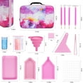 thumbnail image 2 of SURJDE 60 Slots Diamond Painting Storage Containers, Pink Diamond Art Accessories and Tools Kit Box with Shockproof Jars for DIY Diamond Art Craft Jewelry Bead Rhinestones Organizer, 2 of 7