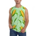 thumbnail image 2 of Lsque Corn 7 Print Men's Cotton Blend Sleeveless Muscle Shirts (S-3XL)- Moisture Wicking, Odor Protection, UPF 30+,XX-Large, 2 of 8