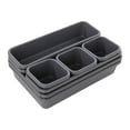 thumbnail image 2 of Ycandiee Stackable Drawer Organizers, Versatile Vanity Drawer Organizer Trays, Storage Bins for Makeup, Bathroom, Bedroom, Kitchen and Office, 2 of 7