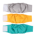 thumbnail image 2 of 3 Pack Reusable Dog Belly Bands Dog Diapers Washable Male Puppy Wraps, Absorbent Doggy Nappies Wraps Belly Band for Small Medium Large Male Dogs, 2 of 10