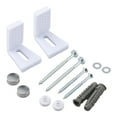 thumbnail image 2 of CHENGSI for Toilet Bidet Anchor Bolts Set Floor Fixing Kit Repair Screws Stainless Steel L-Shaped Mounting Hardware for Standard Toilets Bidets Half Pedestal Basins White 2 PCS, 2 of 10