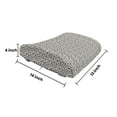 thumbnail image 5 of Diamonds Lumbar Pillow, Crystal Pattern with Rainbow Color Palette Oval Triangular Hexagonal Geometric, Soft Back Cushion for Office Chairs with Adjustable Straps, 14" x 13", Multicolor, by Ambesonne, 5 of 7
