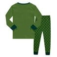 thumbnail image 3 of LUOGENLI Boys Shorts Size 12 Youth Boys Pajamas 2 Piece Toddler Print Sleepwear Spring and Autumn Clothes Set Boys Shorts Size 7 Slim Boys Shorts Green-E Size 7-8 Years, 3 of 3