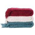 thumbnail image 4 of Decorative Throw Blanket - 50x60in Soft Knit with Delightful Fringe Edges for a Sophisticated and Cozy Touch to Your, 4 of 9