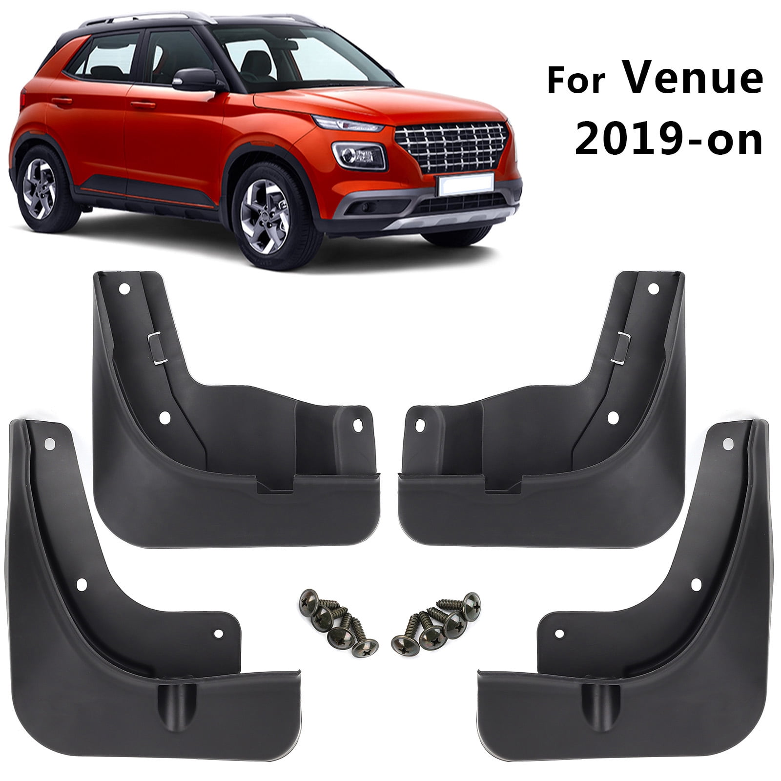 4x Mud Flaps For Hyundai Venue 2019-2023 Splash Guards Front Rear Mudguards