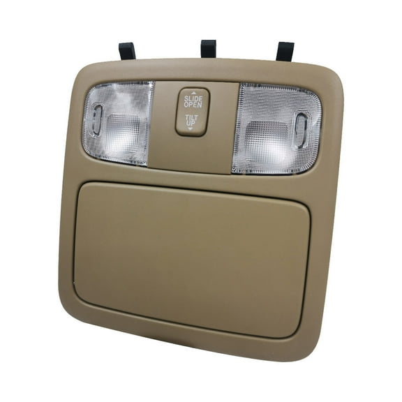 Interior Overhead Sunroof Reading Lights Car Front Map Lamp Dome Assembly With Sunroof Switch For Toyota Camry 2003-2006, OEM: 825672 VG7621-beige-Front