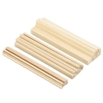 Uxcell 6" Dowel Rods Wood Sticks Square Wooden Dowels Unfinished Hardwood Sticks 1/8" 3/16" 15/64" 60 Pcs