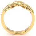 thumbnail image 3 of Men's Classic Claddagh Ring In Solid 14k Yellow Gold, 3 of 6