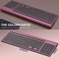 thumbnail image 4 of Teclado Bluetooth Inalámbrico JOYACCESS Multi-Dispositivo Rojo Vino, 4 of 6