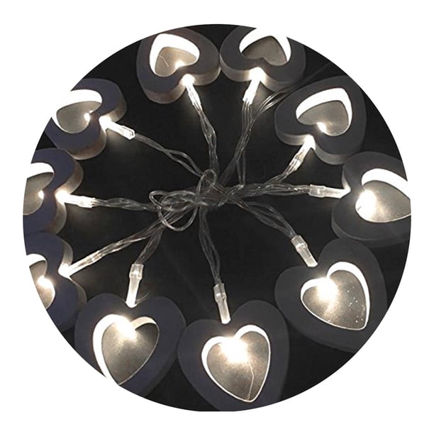 Matsuzay 2021 nuevo 10 luces LED de con forma de corazón, decoración para bodas, eventos, fiestas, decoración del hogar para el Día de San Iluminación y accesorios No.02 Matsuzay JJ19504-02B