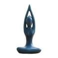 thumbnail image 2 of Personaje Yoga Chica Adornos Escultura Decoración para hogar Arte abstracto decorativo Estatuilla Estatua Dormitorio Oficina Estante Decoración de azul 3 Yotijar Figura de postura de yoga, 2 of 9