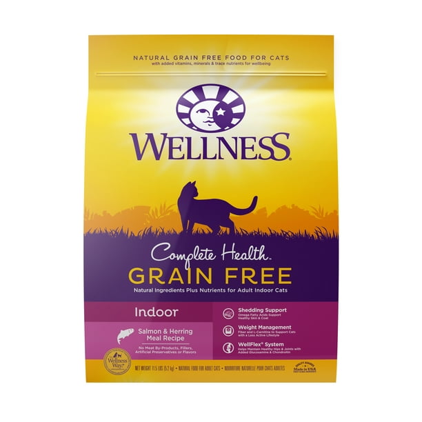 Wellness Complete Health Natural Grain Free Salmon Herring Indoor Dry Wellness Complete Health Natural Grain Free Salmon Herring Indoor Dry