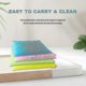 thumbnail image 4 of Multicolor Nylon Exfoliating Bath Towels, 90cm Shower Scrub Sponges & Wash Cloths for Body Cleaning, Set of 4, 4 of 4