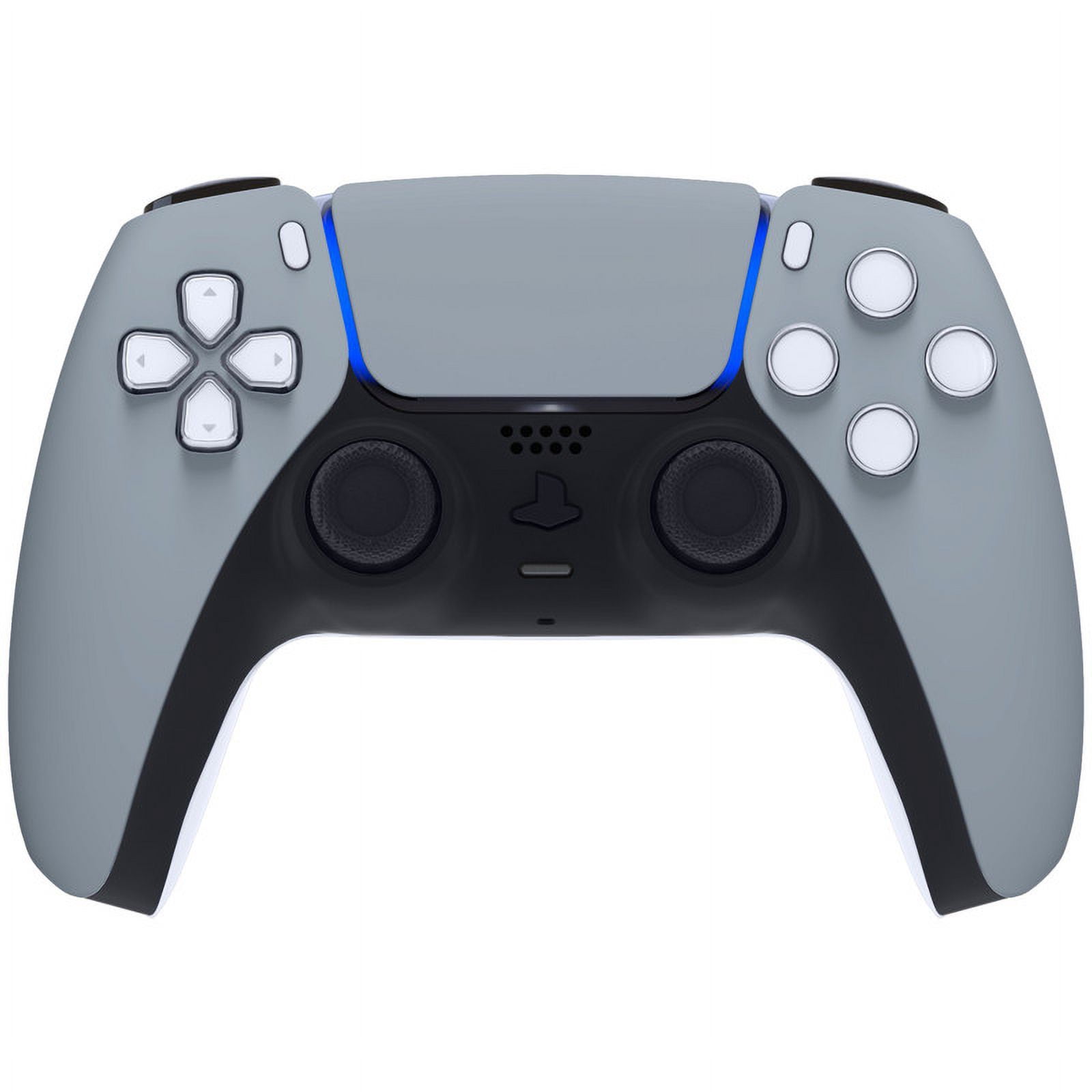 eXtremeRate New Hope Gray Replacement Touchpad Front Housing Shell for ps5 Controller BDM-010/020/030/040