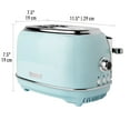 HADEN Heritage 2Slice Wide Slot Toaster with Removable Crumb Tray